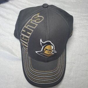 UCF Knights Capsmith Hat Black Gold Embroidered Baseball Cap Adjustable One Size